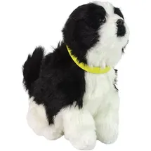 LeanToys Interaktiver Plüschhund 19 cm Beige