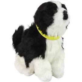 LeanToys Interaktiver Plüschhund 19 cm Beige