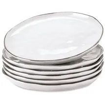 Mirabeau Teller-Set Biarré 6er Set weiß
