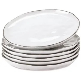 Mirabeau Teller-Set Biarré 6er Set weiß