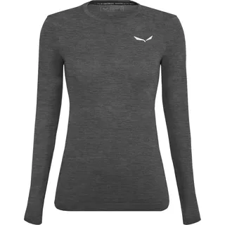 Salewa Zebru Fresh Merino Responsive Long Sleeve Tee Women, Black Out, L