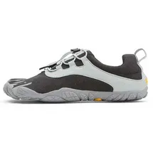 Vibram Herren V-Run Retro Sneaker, Schwarz und Grau, 49 EU Schmal