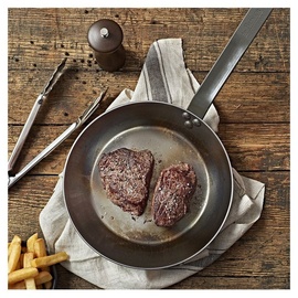 De Buyer Steaklover Bratpfanne 26 cm mit Pfannenwender und Mühle