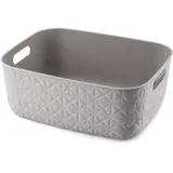 Curver Aufbewahrungskorb 12,5 l elegantes Design leicht stapelbar 37 x 29 x 14 cm schwarz