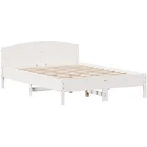 vidaXL Massivholzbett 120 x 200 cm Weiß