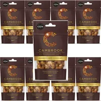 Cambrook - Karamellisierte Cashewnüsse, 80-g-Beutel, 9er-Pack