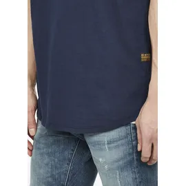 G-Star Lash Ribbed Kurzarm-T-Shirt Sartho Blue II M