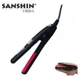 Sanshin Mini Glätteisen Black 8342 incl. Hitzeschutzhandschuh