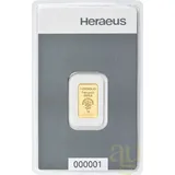 1 Gramm Goldbarren Heraeus