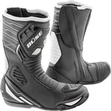 BÜSE Sport Evo Motorradstiefel, (Black/White,40)