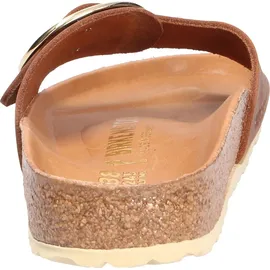 Birkenstock Madrid Big Buckle Nubukleder geölt schmal cognac 40