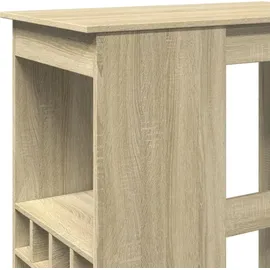 vidaXL Bartisch mit Regal 90 x 47,5 x 103,5 cm Braun