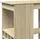 vidaXL Bartisch mit Regal 90 x 47,5 x 103,5 cm Braun