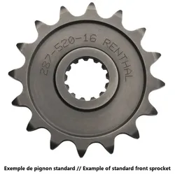 RENTHAL Standard-Stahlkettenrad 360A - 520