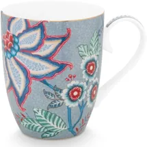 Pip Studio Flower Festival Kaffeetasse 0,35 l Blau