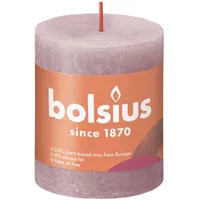 Bolsius Rustik-Kerze 80/68 mm rosa