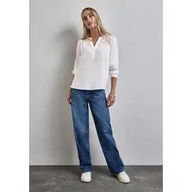 STREET ONE Langarmbluse im Tunika-Stil Gr. 46, off white, - 23010332-46
