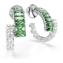 Swarovski Creolen Global Collection grün 5732264 rhodiniert
