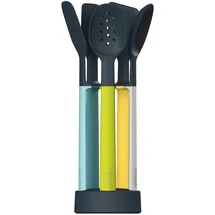 Joseph Joseph Elevate - 5-teilges Küchenhelfer-Set mit Aufbewahrungsständer - opal