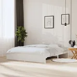 vidaXL Massivholzbett 180 x 200 cm Weiß