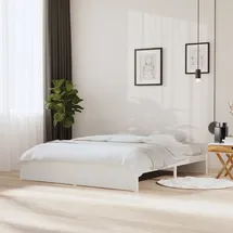 vidaXL Massivholzbett 180 x 200 cm Weiß