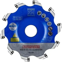 Hochleistungsfrässcheibe ALUMASTER R Ø 115 mm für Winkelschleifer Alu Bearbeitung HICOAT