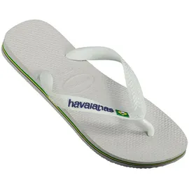 havaianas Brasil Logo weiß 33/34
