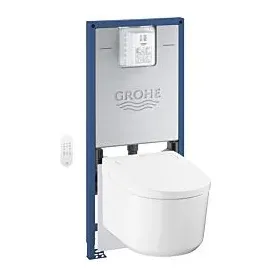 Grohe Sensia Wand-Dusch-WC mit Rapid SLX Vorwandelement, 36509SH0