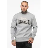 Lonsdale Lawins Sweatshirt - Marl Grey / Black / Grey - L