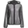adidas Damen Kapuzensweat Soft Lux Mesh Full-Zip, Größe L in Grau BLACK