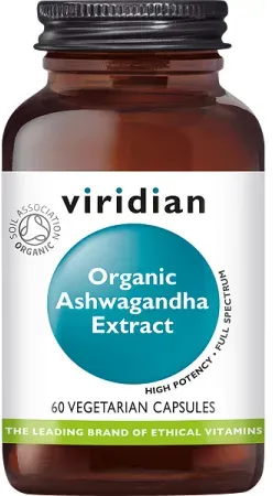 Viridian Organic Ashwagandha Extract 60 V-Caps