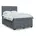 vidaXL Boxspringbett 140 x 200 cm Dunkelgrau
