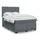 vidaXL Boxspringbett 140 x 200 cm Dunkelgrau