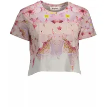 DESIGUAL T-SHIRT MANICHE CORTE DONNA ROSA - XL