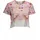 DESIGUAL T-SHIRT MANICHE CORTE DONNA ROSA - XL