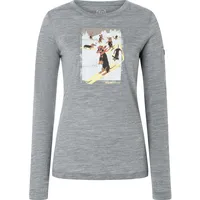 Super.natural Dachshund Party LS cashmere grey melange/various (35G) XS