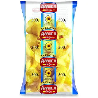Amica Chips Patatine Salate 'Kartoffelchips Gesalzen', 500 G