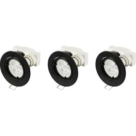 Sygonix Einbauleuchte 3er Set Schwarz