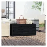 furnicato Gartenbox 101 x 50,5 x 46,5 cm 1-tlg. schwarz