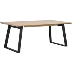 Esstisch Melville 210x95cm, Wildeiche Weiß pigmentiert