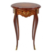 Casa Padrino Beistelltisch »Barock Beistelltisch Mahagoni Intarsien mit Schublade H70 x 50cm - Ludwig XVI Antik Stil Tisch - Möbel«