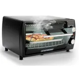 Steinborg Minibackofen 10 Liter | Ober- / Unterhitze 60 Minuten Timer stufenlose Temperatur-Einstellung Krümmelschublade 1000 Watt