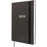 Finocam - Terminkalender Dotted 16 Monate 2025 2026 Horizontale Wochenansicht September 2025 - Dezember 2026 (16 Monate) Schwarz International