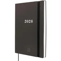 Finocam - Terminkalender Dotted 16 Monate 2025 2026 Horizontale Wochenansicht September 2025 - Dezember 2026 (16 Monate) Schwarz International