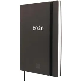 Finocam - Terminkalender Dotted 16 Monate 2025 2026 Horizontale Wochenansicht September 2025 - Dezember 2026 (16 Monate) Schwarz International