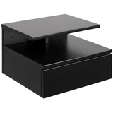 VCM Livetastic Nachtschrank ACTONA GROUP Nachttisch Ashlan Schwarz