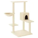 vidaXL Kratzbaum mit Sisal-Kratzsäulen 95 cm creme
