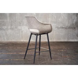 KAWOLA Barhocker ZAJA Barstuhl Sitzhöhe 76 cm Microfaser