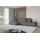 altdecor Ecksofa Cord mit Schlaffunktion 3-Sitzer Dunkelgrau