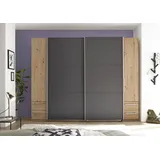 SchlafKONTOR »Bordo, Drehtürenschrank, Schwebetürenschrank, Schiebetürenschrank«, inklusive 4 Schubladen
